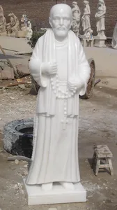 Statues de Jésus-Christ en marbre blanc pur de Chine à vendre STONE-SJ001 - Product Image 5
