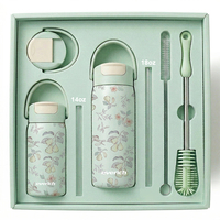 Bouteille d'eau de sport Everich tendance en acier inoxydable 14oz 18oz avec couvercle à paille anti-fuite et poignée portable pour les trajets quotidiens et les cadeaux