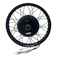 Moteur de moyeu de roue de vélo électrique QS205 50H V3 V4 72V5000W 3.5T 150mm Dropout avec frein à disque, compatible 17'' 18'' 19'' 21'', pour 100A/150A/200A