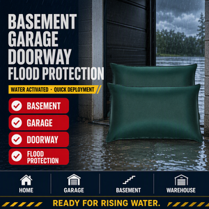 Protection contre les inondations pour les portes de <span class=keywords><strong>garage</strong></span> en sous-sol, sac de sable anti-inondation réutilisable, léger, non tissé, à activation par l'eau, à déploiement rapide - Product Image 1