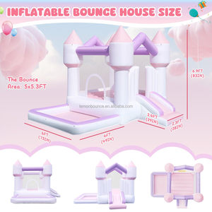 Castillo inflable comercial con tobogán y piscina <span class=keywords><strong>de</strong></span> pelotas para fiestas <span class=keywords><strong>de</strong></span> cumpleaños en el patio trasero, bodas, juegos en interiores y exteriores. - Product Image 4