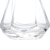 Bouteille diffuseur de parfum en verre à facettes de forme irrégulière de 60 ml, flacon vide de diffuseur d'aromathérapie sans flamme de qualité supérieure