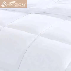 Edredón acolchado de lujo para hotel personalizado de fabricante, edredón antialérgico blanco sólido, edredones de cama acolchados - Product Image 4