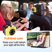 Dash Cam 7 ''voiture monté bébé en temps réel WiFi moniteur 2k hd g-sensor caméra voiture enregistrement vidéo voiture siège arrière enfant moniteur ZD23