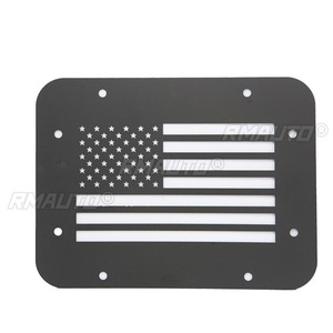 Panneau décoratif de plaque d'immatriculation de hayon pour Jeep JK Wrangler 2007-2017, kit carrosserie, accessoires de voiture - Product Image 5