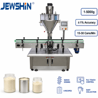 Machine de remplissage automatique de poudre à tête unique 1-5000g pour poudre de protéines et nutrition sportive, ligne de remplissage pour boîtes, bocaux et bouteilles