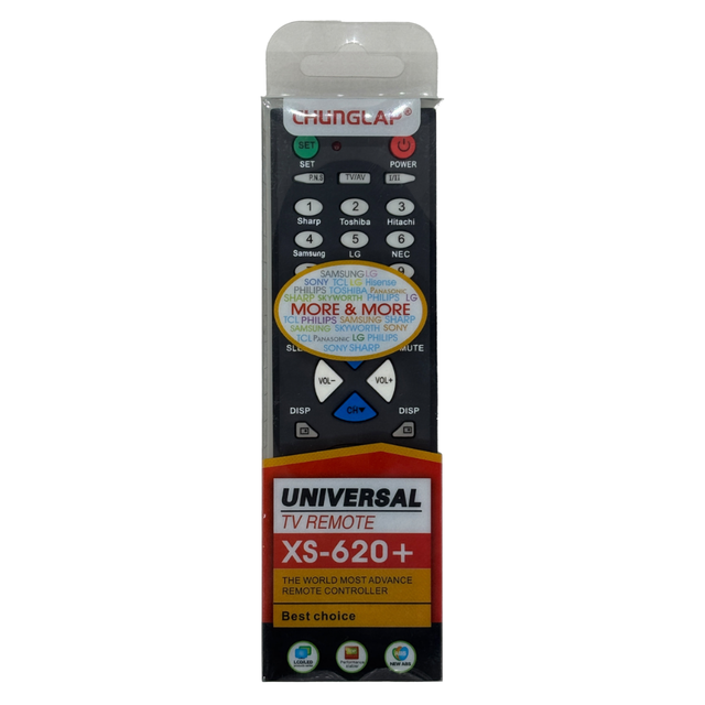 Universal XS-620+ TV Remote Control with Fixed Code LCD App Control USB-Philippines Southeast Asia South America Market Model