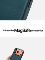 Coque intégrale magnétique 360 antichoc anti-traces de doigts en TPU+PC couleur unie avec bouton IA personnalisable en usine pour iPhone 17 Pro