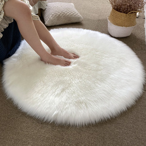 Tapis de porte en fourrure de lapin lisse, tapis de luxe pour salon, tapis Shaggy, tapis en fausse fourrure, tapis en fourrure de lapin - Product Image 2
