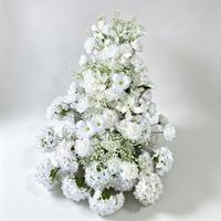 Fleurs artificielles en tissu cascade, style européen, pour centre de table de mariage, décoration de table d'hôtel, fleurs artificielles pour anniversaire