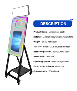 Máy Chụp Ảnh Tự Sướng Xoay Màn Hình Cảm Ứng Cho Bữa Tiệc Tiện Dụng Khung Đèn Led Khung Ảnh Gương Ma Thuật Với Máy In Và Máy Ảnh - Product Image 4