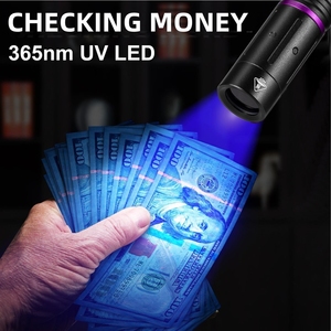 <span class=keywords><strong>Luz</strong></span> de pluma UV 365nm/395nm LED AA batería linterna <span class=keywords><strong>ultravioleta</strong></span> fluorescente manchas de mascotas gato Tinea Invisible tinta marcador lámpara antorcha - Product Image 5