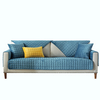Housses de canapé ajustées pas chères en flanelle polaire, épaisses et douces, pour l'hiver/le printemps, housses de canapé pour salon