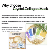 Bio Collagène Réel Masque Hydrogel Hydratant Profond Bio Collagène Petite Molécule Masque Élasticité des Pores Bio Collagène Masque de Nuit