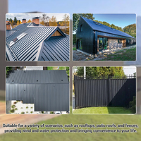 Panneaux de toiture en aluminium ondulé modernes, imperméables et utilisés dans la construction de maisons comme panneaux sandwich en aluminium