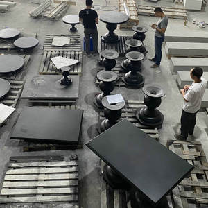 <span class=keywords><strong>Mesa</strong></span> Auxiliar Cuadrada Pequeña <span class=keywords><strong>de</strong></span> Hormigón para Exteriores, <span class=keywords><strong>Mesa</strong></span> <span class=keywords><strong>de</strong></span> Centro Compacta, Diseño Moderno y Ligero, Muebles <span class=keywords><strong>de</strong></span> Exterior Contemporáneos - Product Image 4