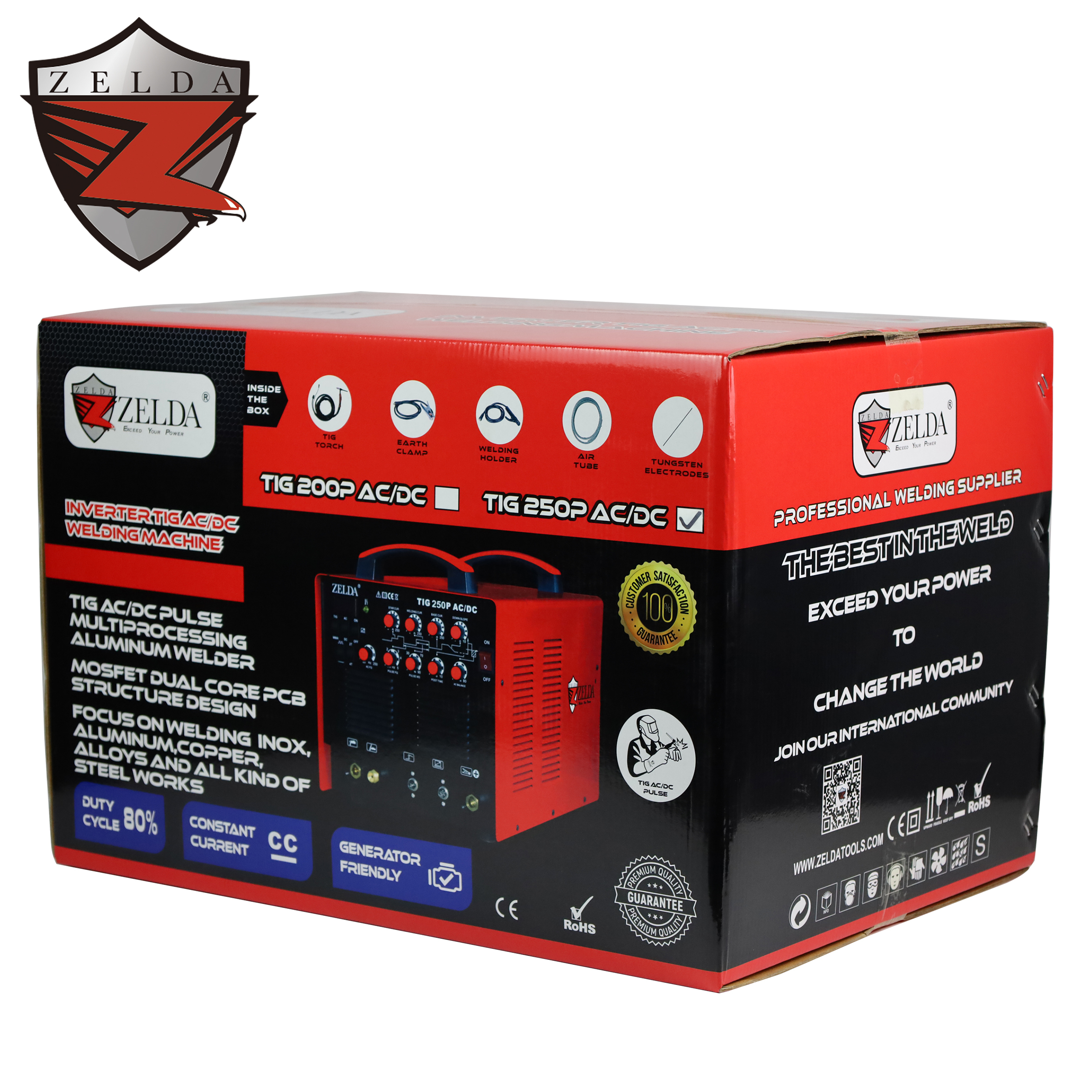 ZELDA TIG AC DC Welding Machine 250amp TIG Aluminum DC Welder · image 4