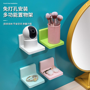 Étagère murale multifonctionnelle, épaisse et durable, pour salle de bain, cuisine, soins personnels, électronique - Product Image 1