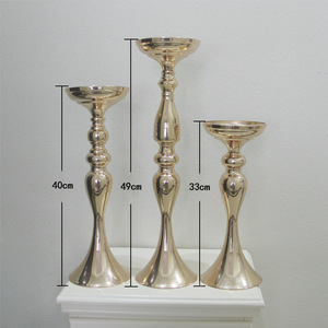 Nuevos Accesorios para Boda, Candelabro Dorado Francés Simple y Creativo, Decoración para Mesa de Boda, Portaflores Europeo - Product Image 4