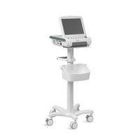 SAIKANG – chariot Mobile de moniteur d'hôpital en aluminium SKR-R06, chariot d'ordinateur d'enregistrement médical réglable en hauteur avec panier