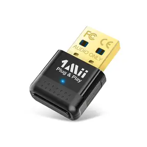 2024 1Mii nouveau transmetteur USB BT 5.0 prend en charge Windows10/8.1/7 connecter 7 appareils au PC fournit un pilote gratuit pour casque/tour/haut-parleur