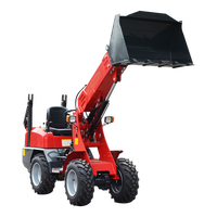 Spedizione Gratuita, Mini Pala Gommata 4x4 Compatta, Pala Gommata per Giardino e Fattoria con Accessori