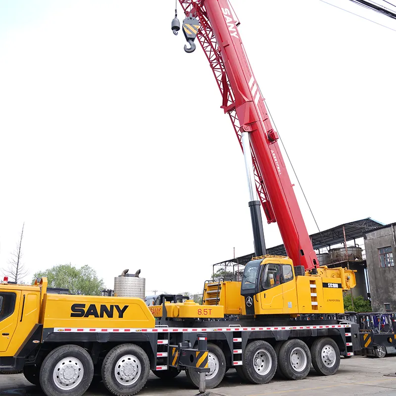 Used S-A-NY STC1000 100 Ton with good condition and low price of hydraulic crawler truck crane