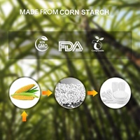 Couverts jetables EcoNewLeaf en amidon de maïs, 100 % compostables, biodégradables, sans BPA, fourchettes, cuillères, couteaux, ensemble écologique pour les fêtes
