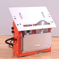Scie à bois portable à double lame, machine à scier circulaire automatique, moteur sans balais, scie de table d'occasion pour le travail du bois, scie à panneaux