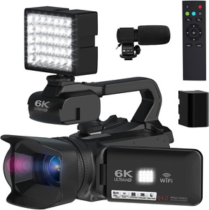 Caméra vidéo 6K avec zoom numérique 18X, vision nocturne IR 64MP, caméscope pour vlogging sur YouTube - Product Image 4