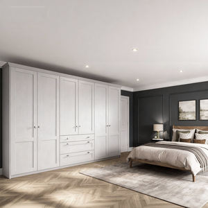 <span class=keywords><strong>Armario</strong></span> de Dormitorio Europeo Americano Personalizado APC, Muebles de Dormitorio Modernos de Bambú, <span class=keywords><strong>Armario</strong></span> de Dormitorio con Puertas de MDF, Ahorro de Espacio - Product Image 1