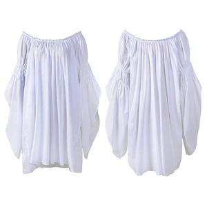 Disfraz Vintage <span class=keywords><strong>de</strong></span> Hada para Halloween, <span class=keywords><strong>Camisa</strong></span> <span class=keywords><strong>Pirata</strong></span> Renacentista, Vestido Medieval Victoriano Retro para <span class=keywords><strong>Mujer</strong></span>, Disfraz <span class=keywords><strong>de</strong></span> Campesina <span class=keywords><strong>de</strong></span> la Edad Media - Product Image 4