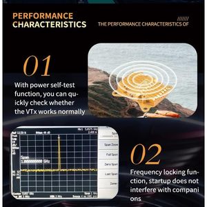 PandaRC VT5804 5,8 GHz FPV VTX transmisor conmutable 0mW/25mW/400mW/800mW/1500mW/2500mW M3 M2 orificio de montaje 8g accesorios para Drones - Product Image 6