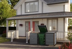 Abri de rangement pour poubelle - Graphite - Product Image 5