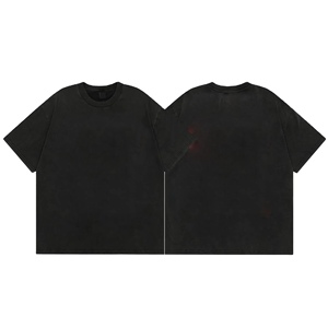 Camiseta de Verano de Alta Calidad, Estampada, 100% Algodón, Estilo Vintage, Talla Grande, Lisa, Unisex, Casual, de Manga Corta - Product Image 1