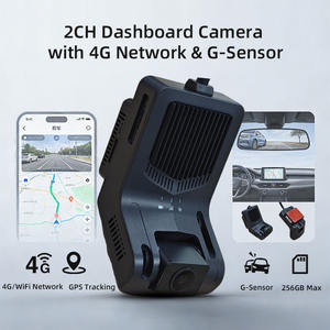 Perekam Video Mobil WiFi Grosir 4G AI Dual Lens Dashcam <span class=keywords><strong>2</strong></span> Kanal Video Langsung Pelacakan GPS Layar TFT - Product Image 1