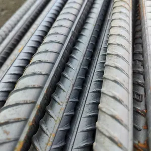 Barra de aço deformada ferro Rod Grade 60 HRB335 HRB400 HRB500 Vergalhões de aço laminados a quente