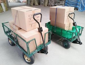 Chariot à roues avec roues en PU, roues pneumatiques pour utilisation dans les jardins et les fermes, structure fermée, roues anti-crevaison - Product Image 6