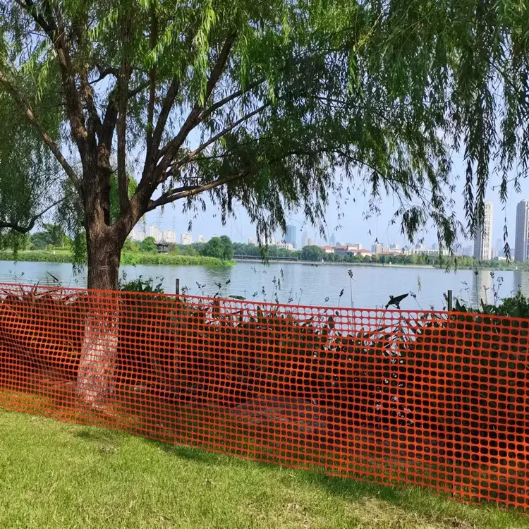HDPE Fence 5kg Orange Plastic Safety Net For Construction Site Safety Fence