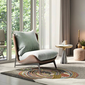 Chaise de loisir design moderne <span class=keywords><strong>Fauteuil</strong></span> <span class=keywords><strong>en</strong></span> tissu de velours Hôtel Maison Chambre Balcon pour chambre et salon <span class=keywords><strong>en</strong></span> vente - Product Image 1