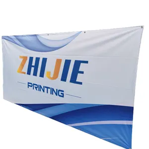 Grote Banners En Borden Sublimatie Custom Buitenmuur Reclame Gemakkelijk Opknoping Stof Business Banner