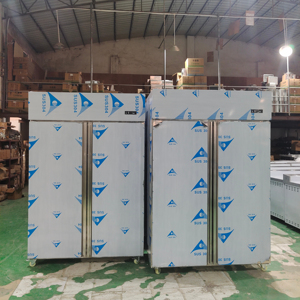 Congelador vertical comercial 1300L <span class=keywords><strong>Refrigerador</strong></span> de alcance de acero inoxidable de dos puertas con enfriador de aire de temperatura única - Product Image 2