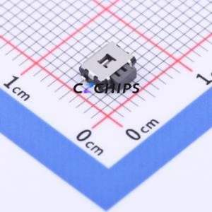 EVQPUB02K Tactile Switch SMD,4.5x4.7mm Switch Single Pole Single Throw Rectangle Button 2.2N Horizontal Mount - Product Image 1