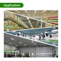 Tube LED étanche IP66 20W/40W/60W, 3 puissances et 3 températures de couleur, idéal pour supermarchés, garages, ateliers, entrepôts, certifié UL DLC Premium