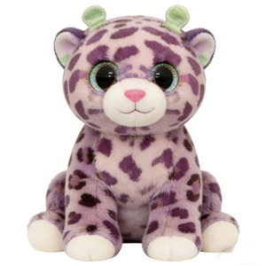 Peluche girafe violette personnalisée, peluche girafe, peluche girafe aux grands yeux, jouet girafe à taches pastel - Product Image 3