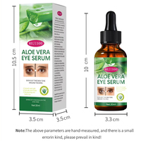 Soin des yeux anti-rides hydratant, éliminant les cernes, sérum raffermissant pour le contour des yeux à la niacinamide et à l'aloe vera, 30 ml