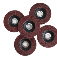 Disque à lamelles abrasif en oxyde d'aluminium pour meuleuse d'angle 125*22 mm, grain 36-120, pour meulage et polissage, support OEM