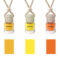 Vente en gros de 10ml bouchon en bois transparent vide diffuseur de voiture bouteille désodorisant de voiture avec bâton diffuseur à roseaux et pince pour évent