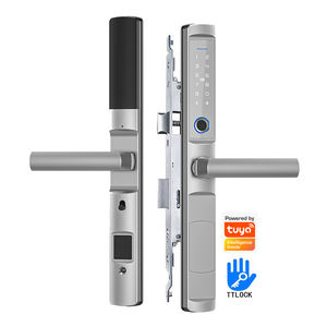 <span class=keywords><strong>Serrure</strong></span> électronique pour <span class=keywords><strong>porte</strong></span> coulissante à cadre étroit en aluminium TTLock, application Tuya WiFi, poignée de <span class=keywords><strong>porte</strong></span> intelligente avec empreinte digitale, <span class=keywords><strong>serrure</strong></span> numérique sans clé - Product Image 2