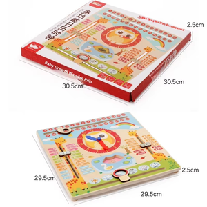 Venta <span class=keywords><strong>al</strong></span> por mayor Búho Multifuncional Tiempo Madera Aprendizaje Calendario Reloj Juguete Venta <span class=keywords><strong>al</strong></span> por mayor Niños Desarrollo Versátil Solapa Ábaco Reloj - Product Image 2